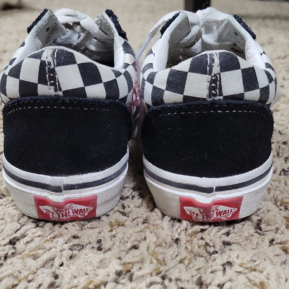 Vans Kids Black Floral Sneakers - Picture 6 of 11